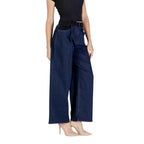 ICHI Blue Cotton Pant