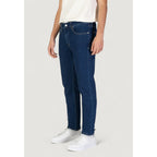 Calvin Klein Jeans Blue Cotton Slim Fit Jeans