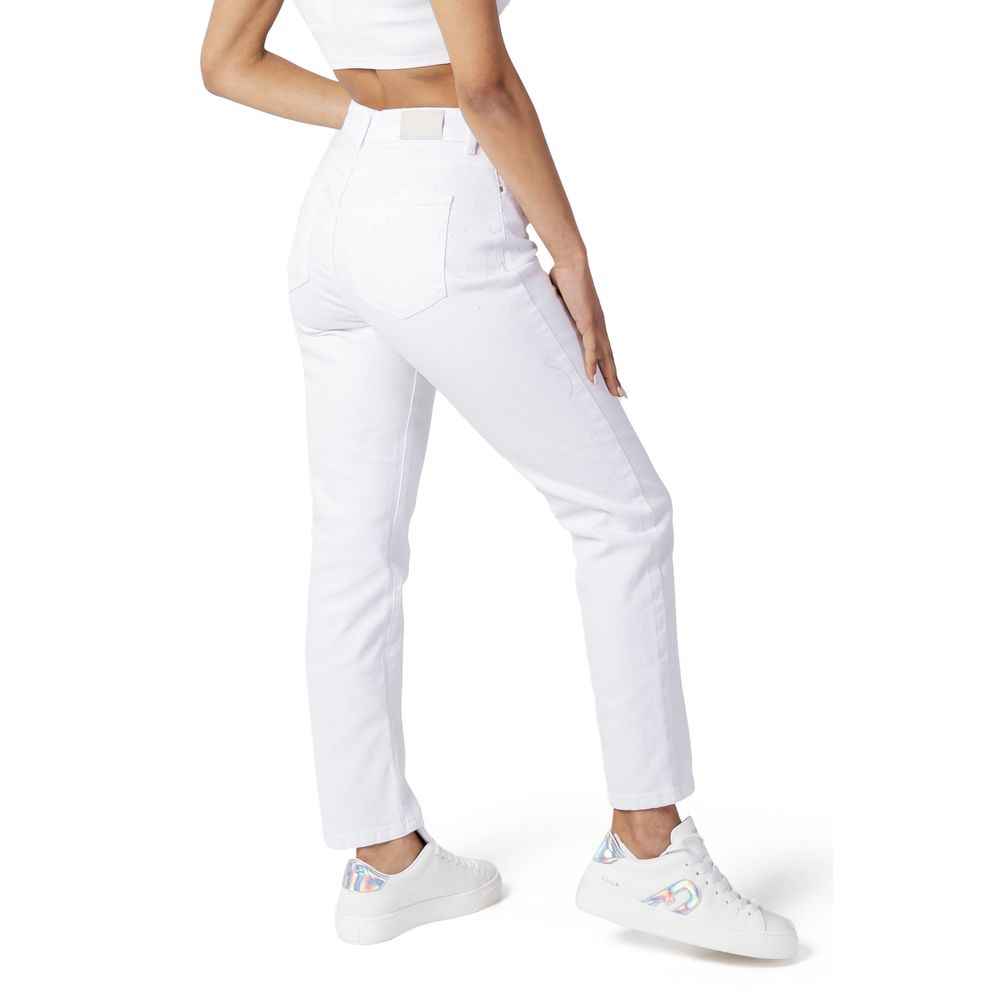 Only White Cotton Mom Jean