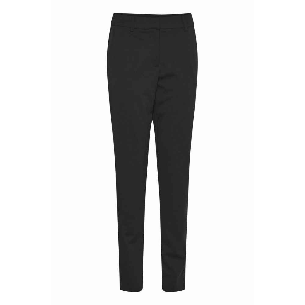 ICHI Black Recycled Polyester Pant