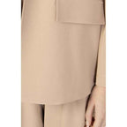 Sandro Ferrone Beige Polyester Blazer