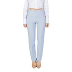 Sandro Ferrone Blue Polyester Pant