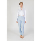 Sandro Ferrone Blue Polyester Pant