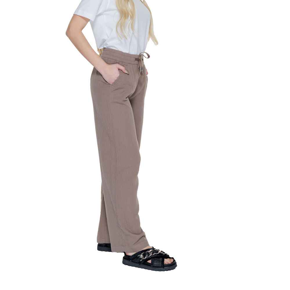 Street One Brown Cotton Pant