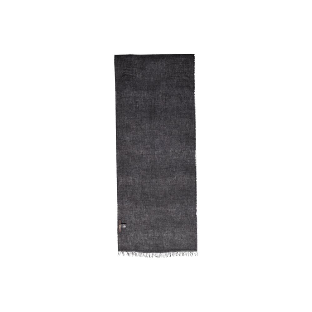 Alviero Martini Prima Classe Gray Polyacrylic Scarf - Maison Luxe