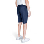 Antony Morato Blue Linen Bermuda Shorts
