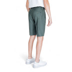 Antony Morato Green Linen Bermuda Shorts