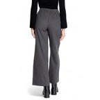 Jacqueline De Yong Gray Cotton Pant