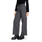 Jacqueline De Yong Gray Cotton Pant