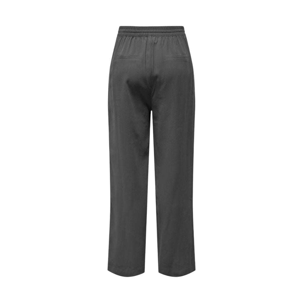 Jacqueline De Yong Gray Viscose Pant