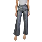 Jacqueline De Yong Silver Viscose Pant