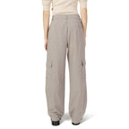 Only Beige Polyester Cargo Pants