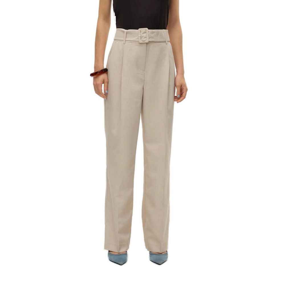 Vero Moda Gray Polyester Pant