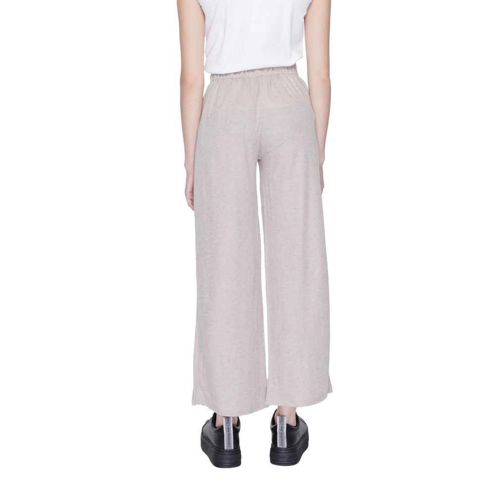 Jacqueline De Yong Gray Viscose Pant