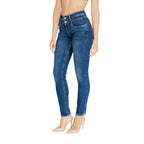 Street One Blue Cotton Mom Jeans