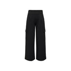 Jacqueline De Yong Black Polyester Casual Pants