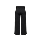 Jacqueline De Yong Black Polyester Casual Pants