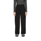 Jacqueline De Yong Black Polyester Casual Pants