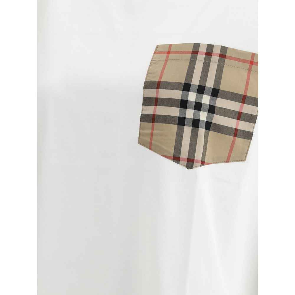 Burberry White Cotton T-Shirt