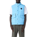 Woolrich Blue Polyester Men Vest