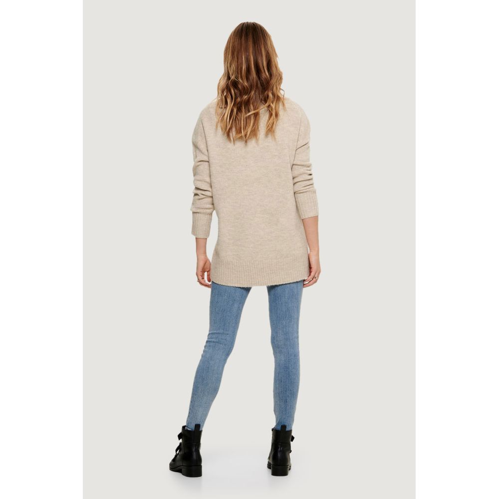 Only Beige Marabou Sweatshirt