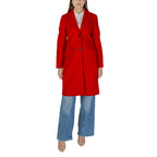 Vero Moda Red Polyester Coat
