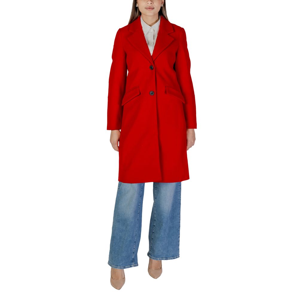 Vero Moda Red Polyester Coat