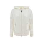Brunello Cucinelli White Silk Sweatshirt