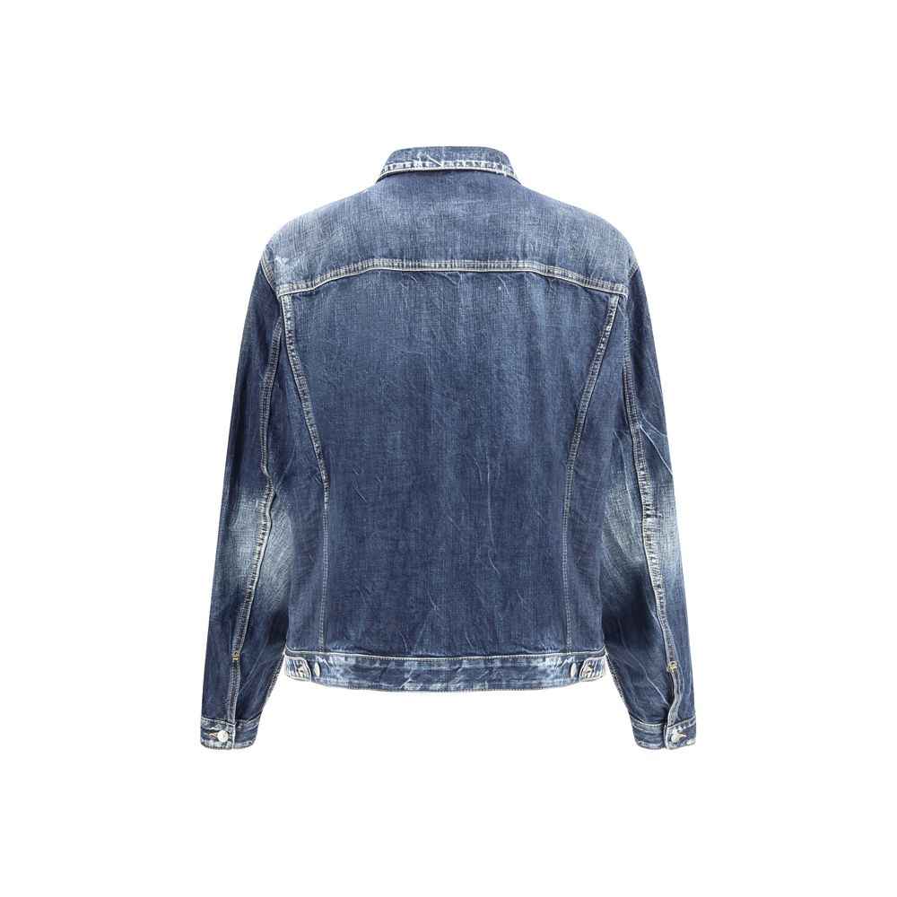 Dsquared² Blue Cotton Denim Jacket