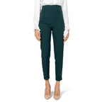 Sandro Ferrone Green Polyester Pant
