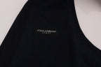 Dolce & Gabbana Blue STAFF Wool Stretch Vest
