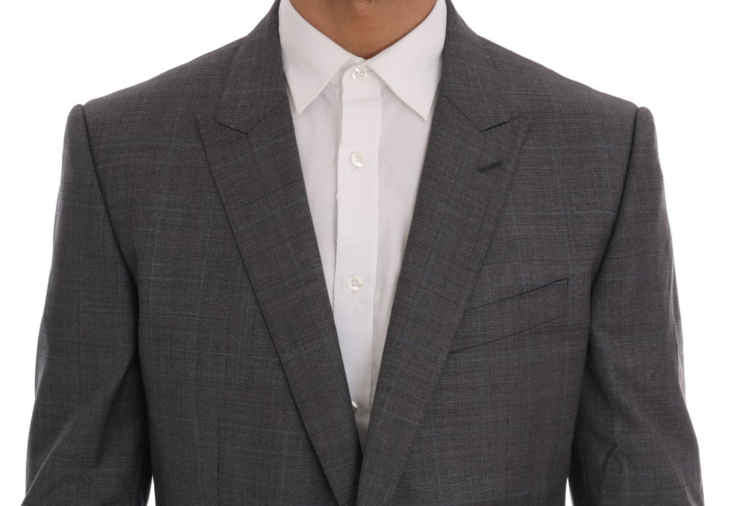 Dolce & Gabbana Gray Wool MARTINI Slim Blazer