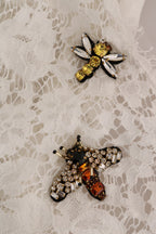 Dolce & Gabbana White Crystal Embellished Lace Blouse