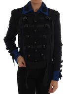 Dolce & Gabbana Black Wool Trench Jacket