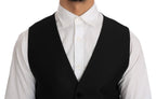 Dolce & Gabbana Black Polka Dot Pattern Vest