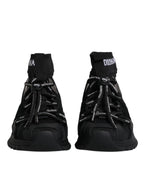 Dolce & Gabbana Black Sorrento Socks Logo Sneakers Shoes