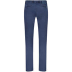Tramarossa Blue Cotton Men Chino Trouser