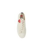 Comme Des Garçons Play x Converse White Rubber Low Top Sneakers
