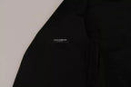 Dolce & Gabbana Black Wool Logo Waistcoat Vest