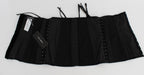 Dolce & Gabbana Black Stretch Corset Waist Strap Belt