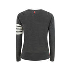 Thom Browne Gray Fleece Wool Sweatshirt