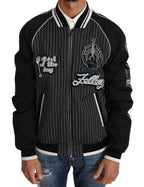 Dolce & Gabbana Black DD58 SG62 Sequined Beaded Jacket