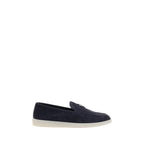 Prada Blue Rubber Slip-On Loafers