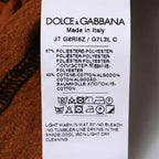 Dolce & Gabbana Brown DG Logo Polyester Crew Neck T-shirt