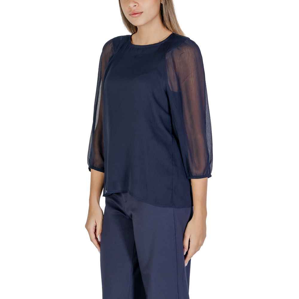 Street One Blue Polyester Blouse