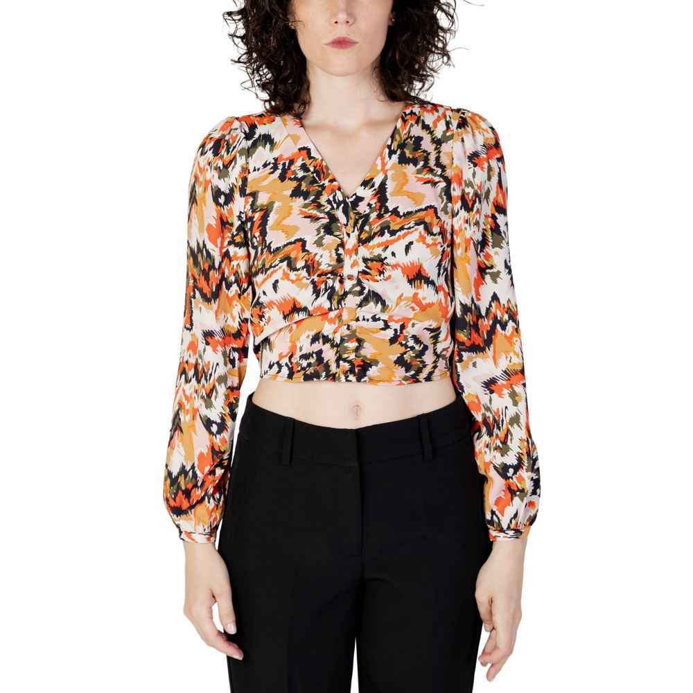 Only Orange Polyester Blouse