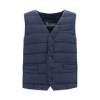Herno Blue Polyamide Sleveless Jacket