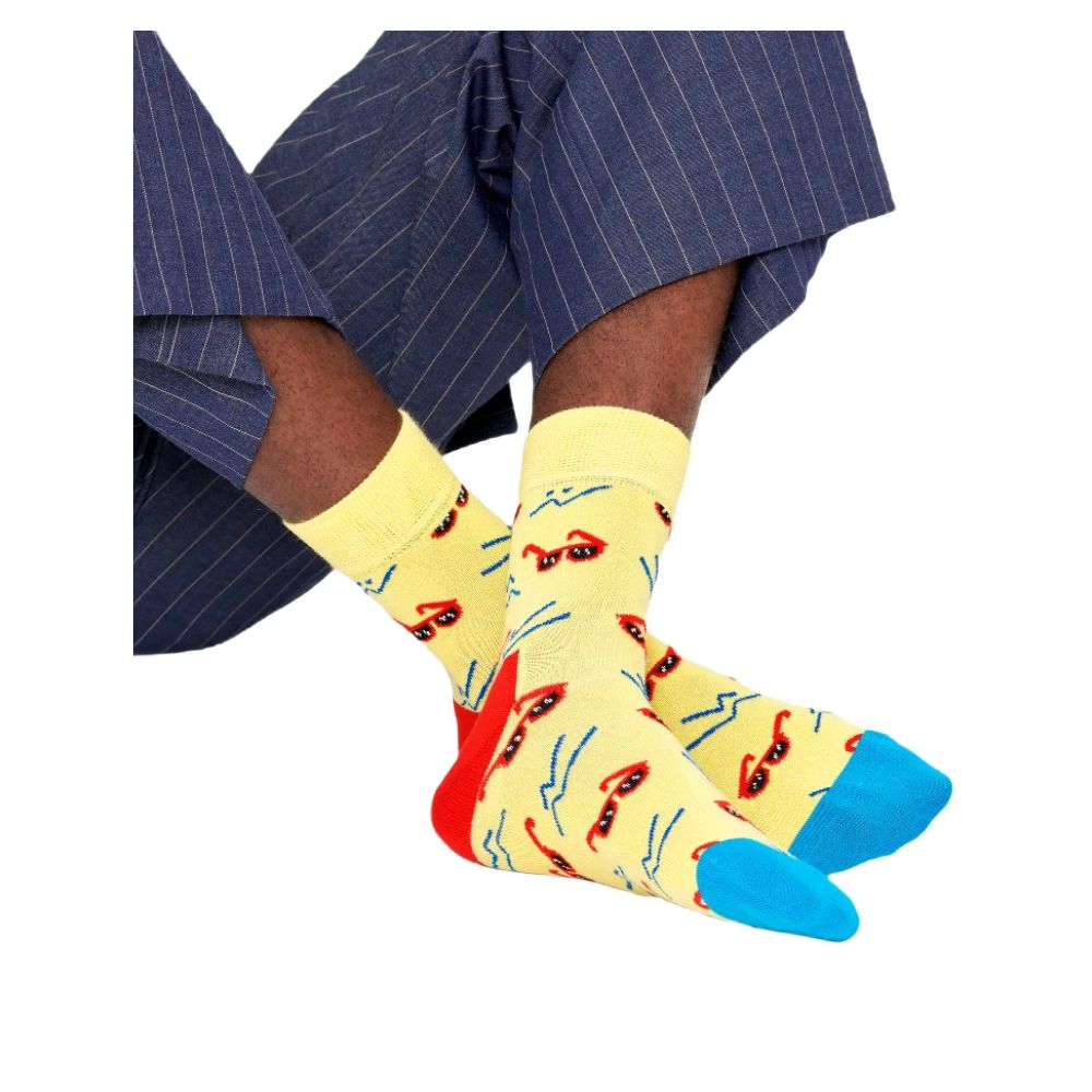 Happy Socks Yellow Cotton Socks