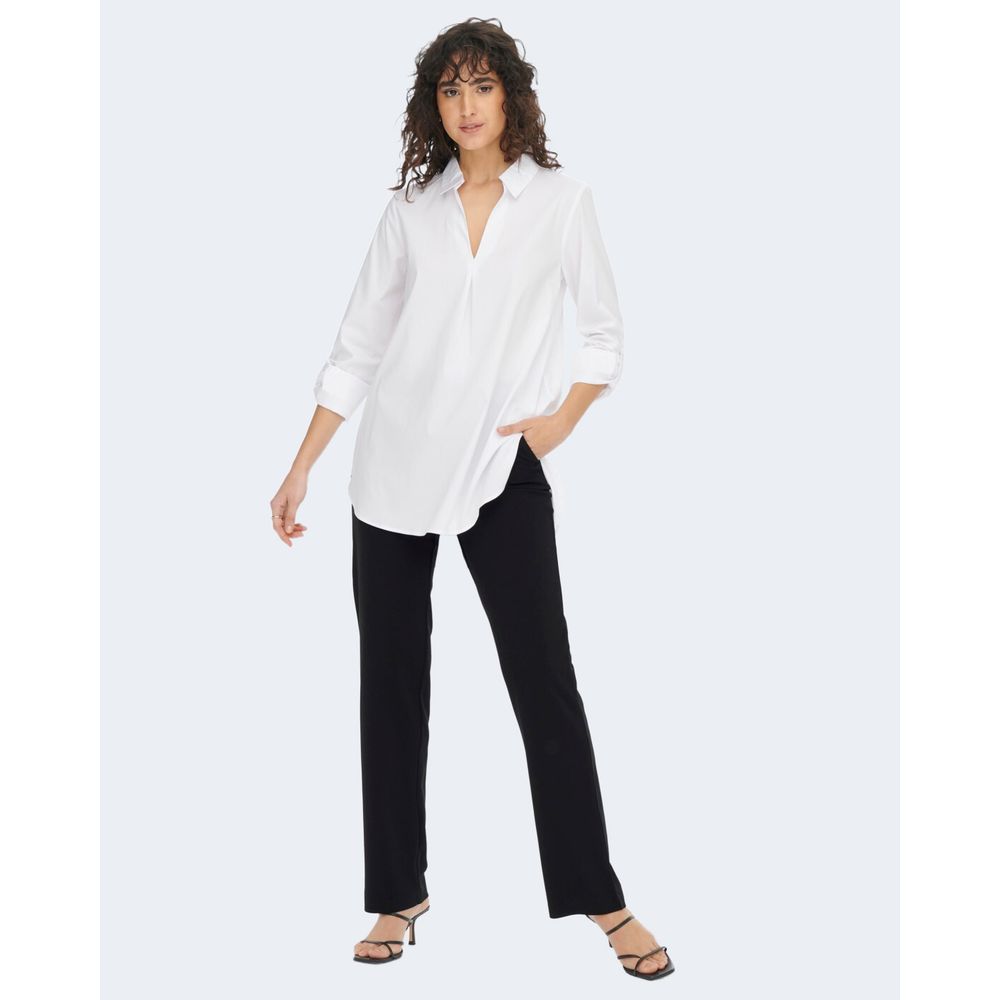 Jacqueline De Yong Black Elastane Pant