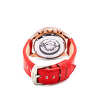 Bobroff Red Leather Dress Watch